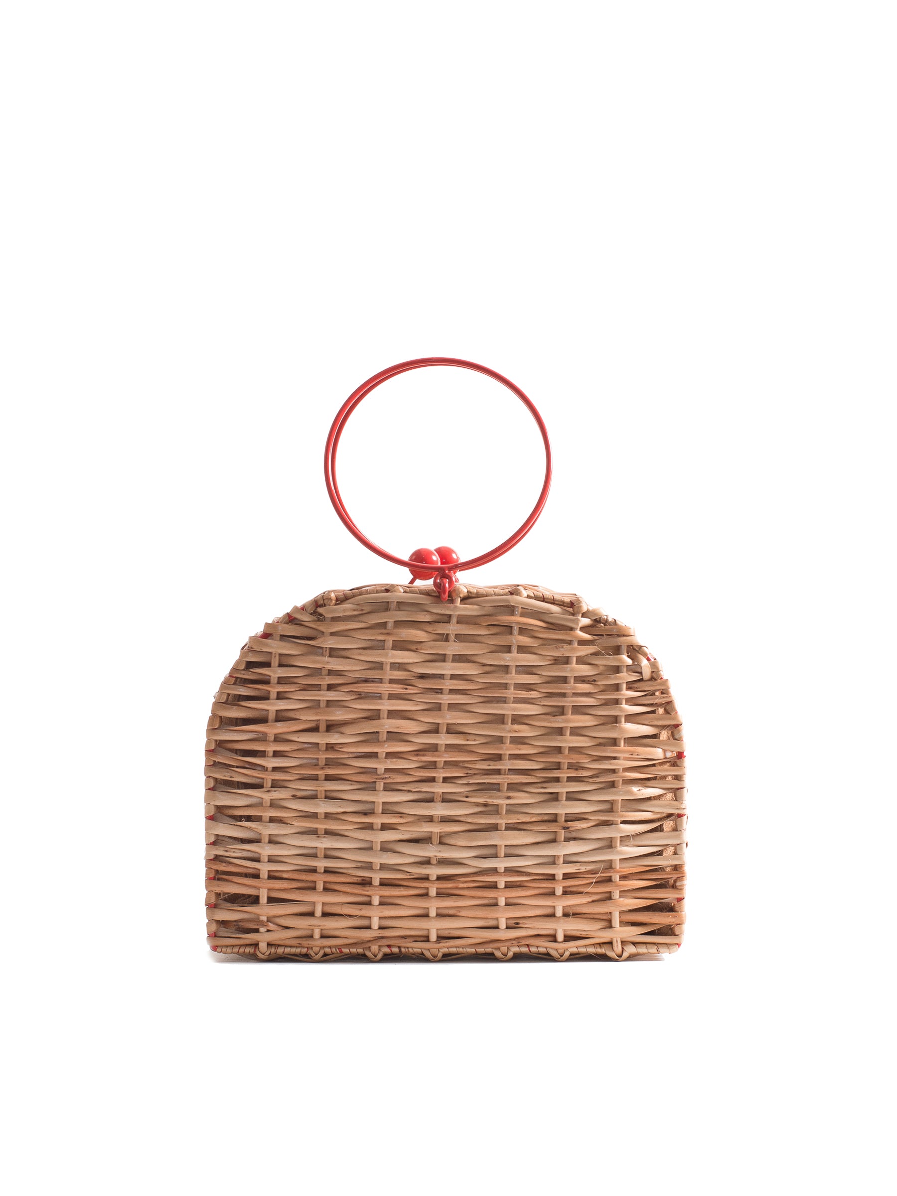 CHERRY WICKER BAG SHORT