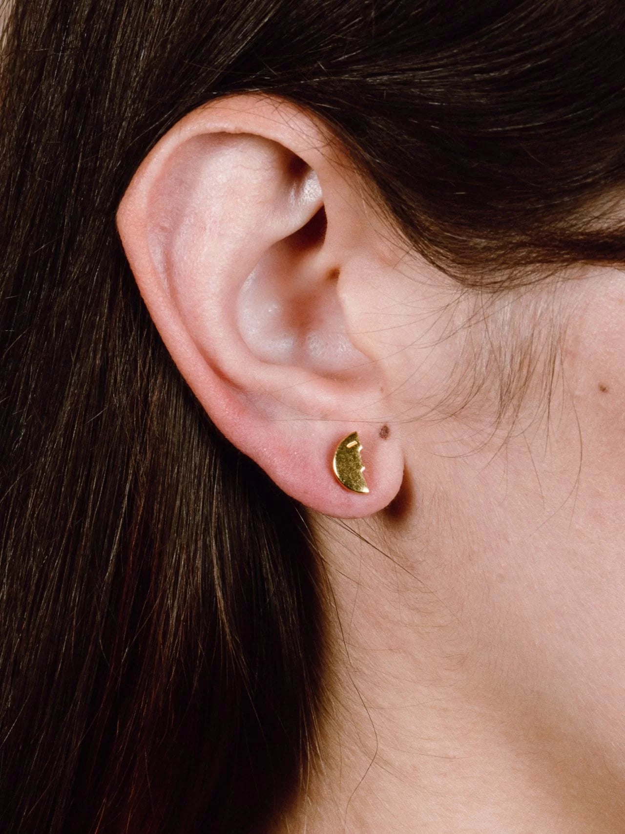 Two Make One Stud Earrings // Golden