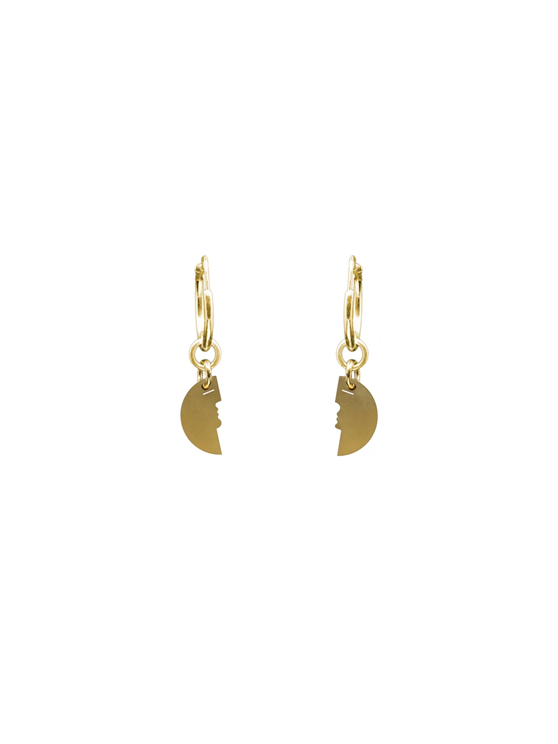Two Make One Hoop Earrings // Golden