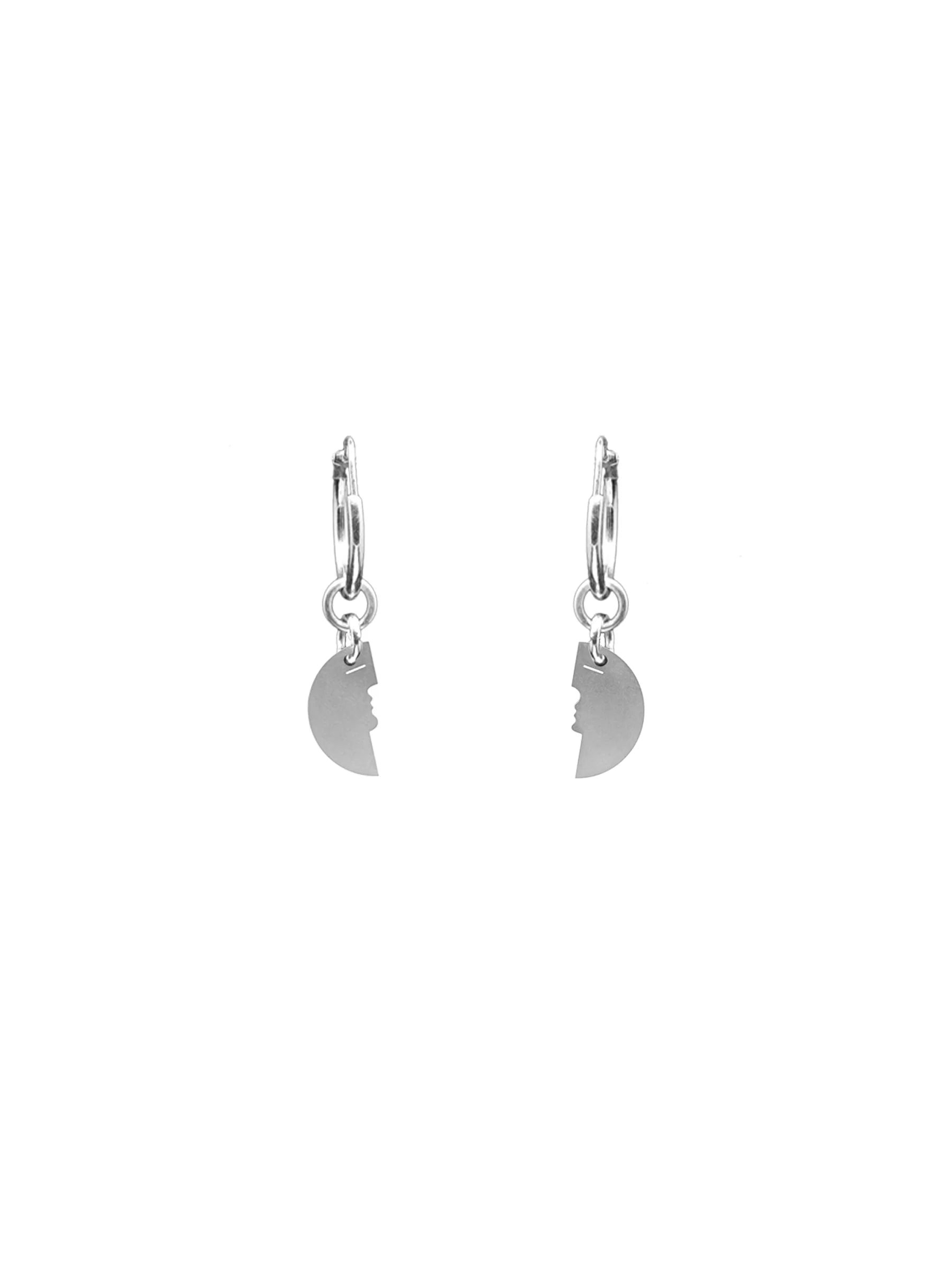 Two Make One Hoop Earrings // Silver