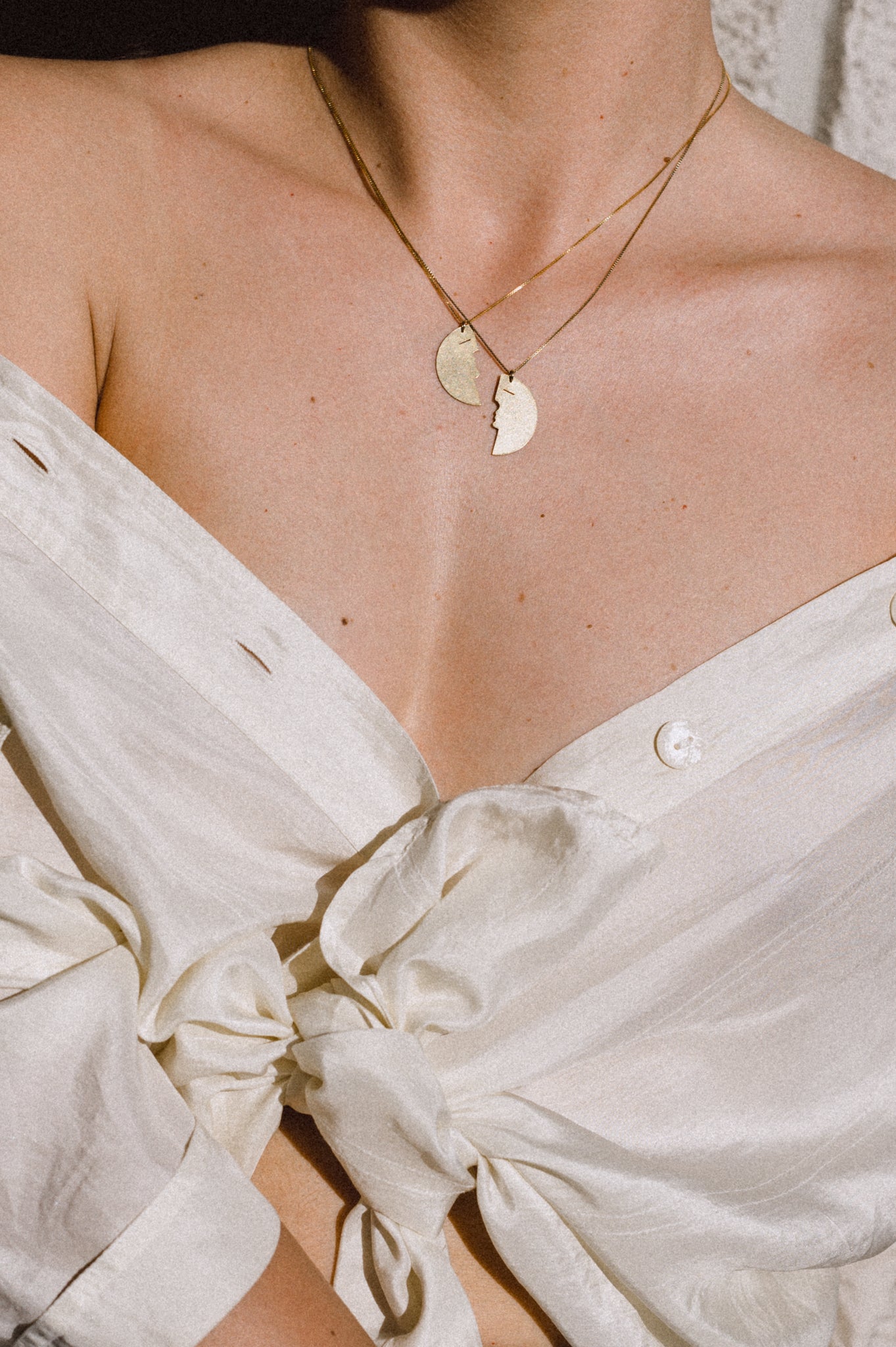 Two Make One Necklace // Golden