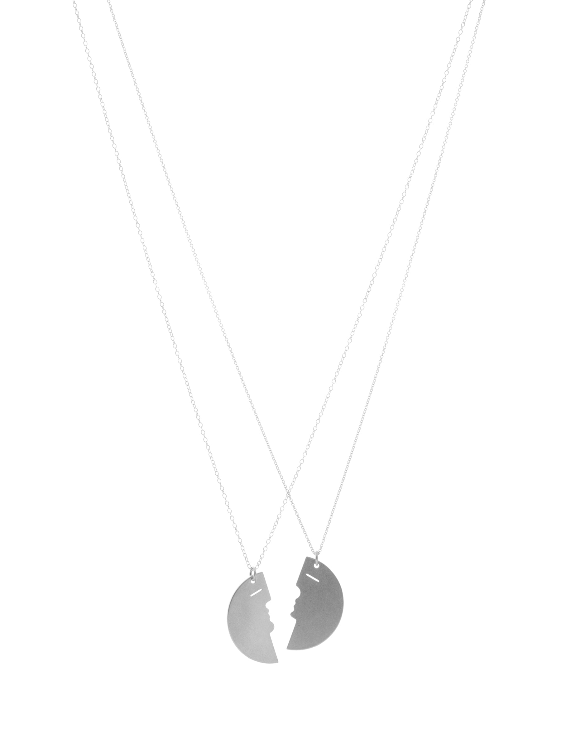 Two Make One Necklace // Silver